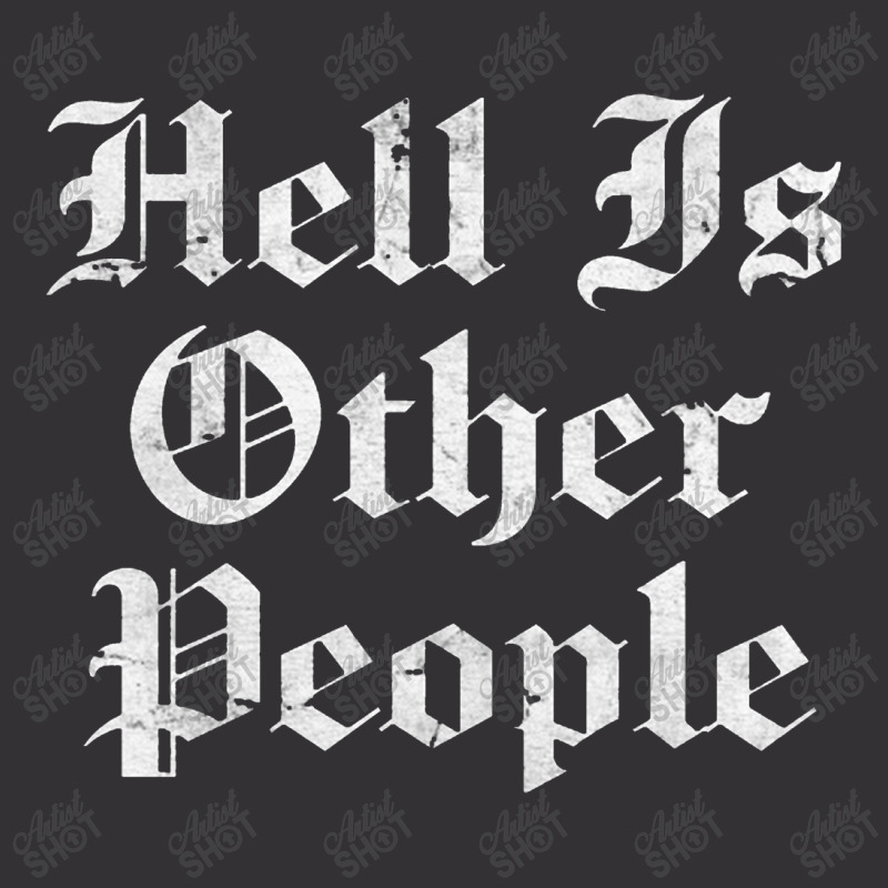 Hell Is Other People   Nihilism Design Vintage Hoodie by kudupiye | Artistshot