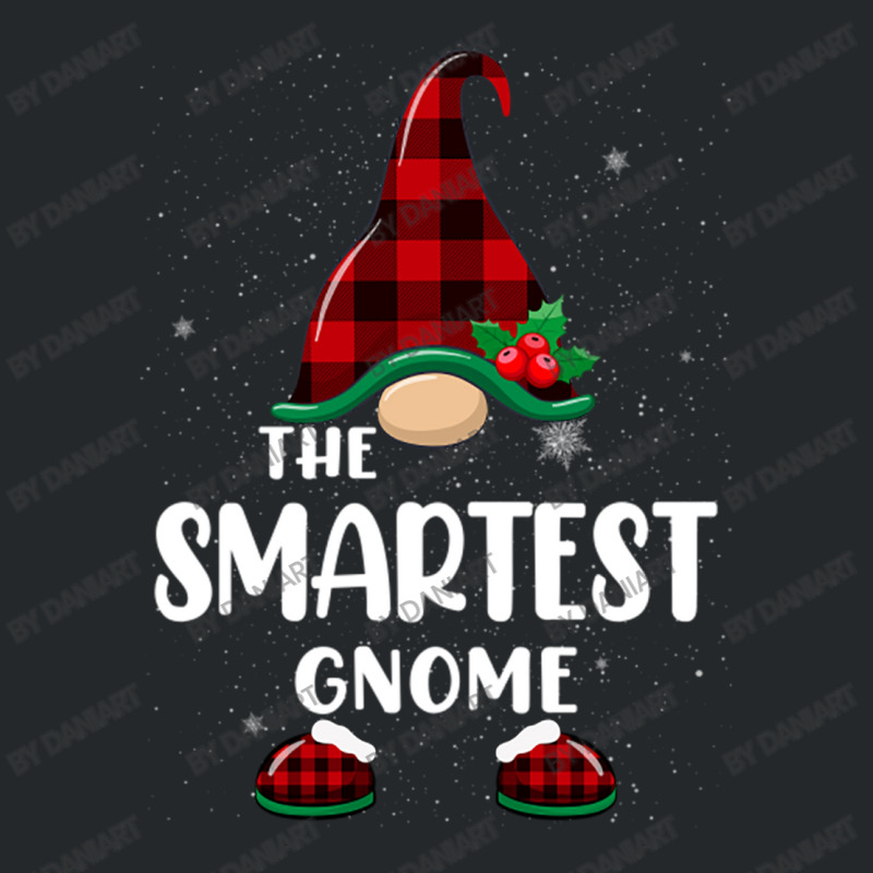 Smartest Gnome Buffalo Plaid Matching Family Christmas Pajama Funny Gi Crewneck Sweatshirt | Artistshot