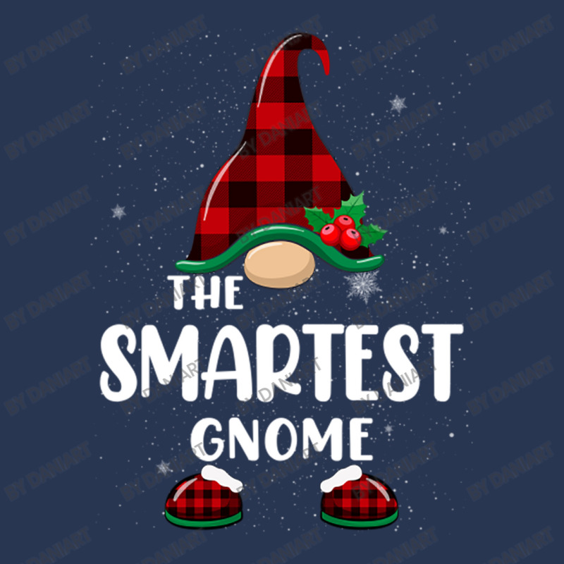 Smartest Gnome Buffalo Plaid Matching Family Christmas Pajama Funny Gi Men Denim Jacket | Artistshot