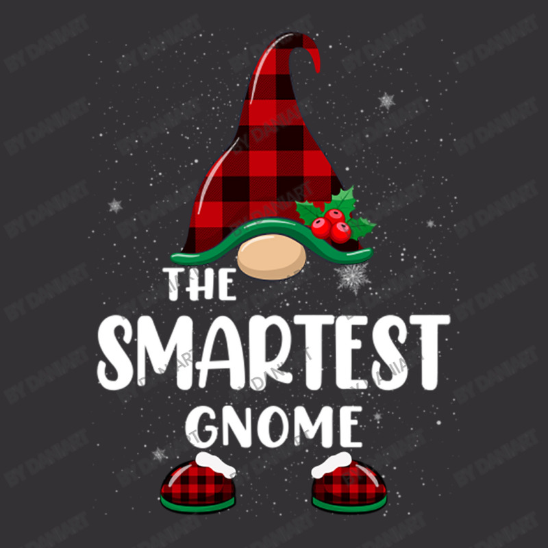 Smartest Gnome Buffalo Plaid Matching Family Christmas Pajama Funny Gi Vintage Short | Artistshot