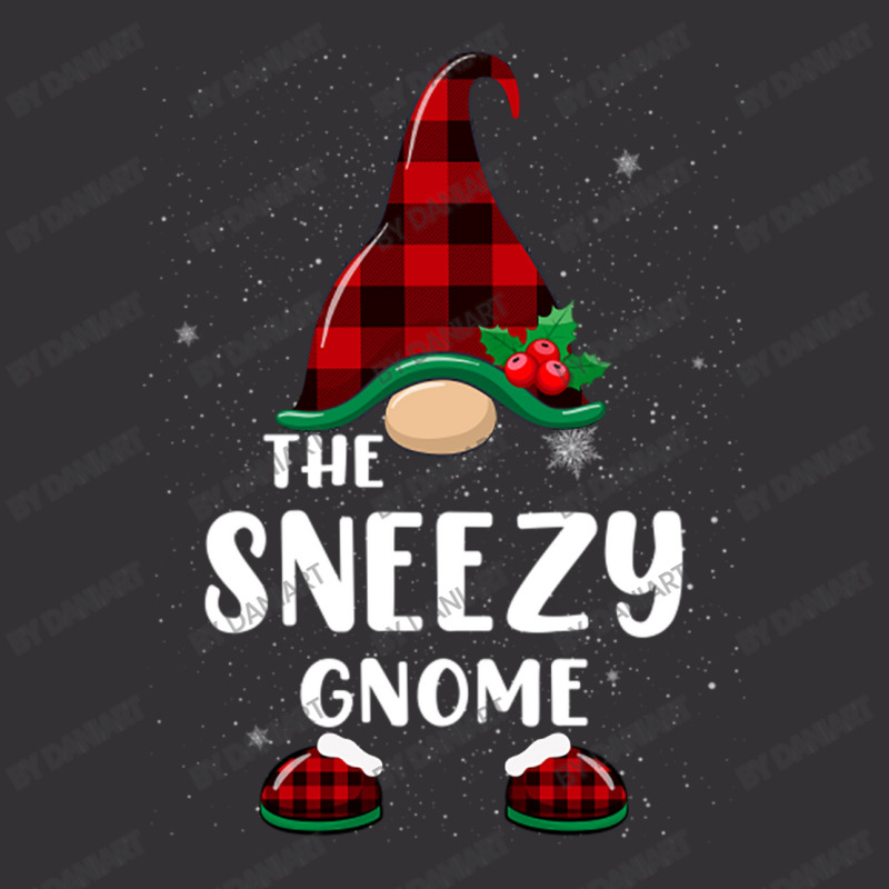 Sneezy Gnome Buffalo Plaid Matching Family Christmas Pajama Funny Gift Vintage Short | Artistshot