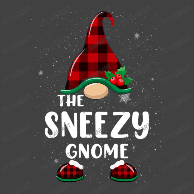 Sneezy Gnome Buffalo Plaid Matching Family Christmas Pajama Funny Gift Vintage T-shirt | Artistshot