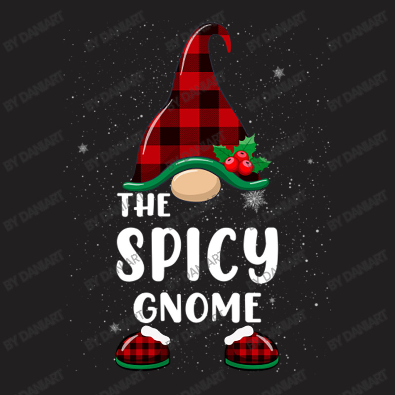 Spicy Gnome Buffalo Plaid Matching Family Christmas Pajama T-shirt | Artistshot