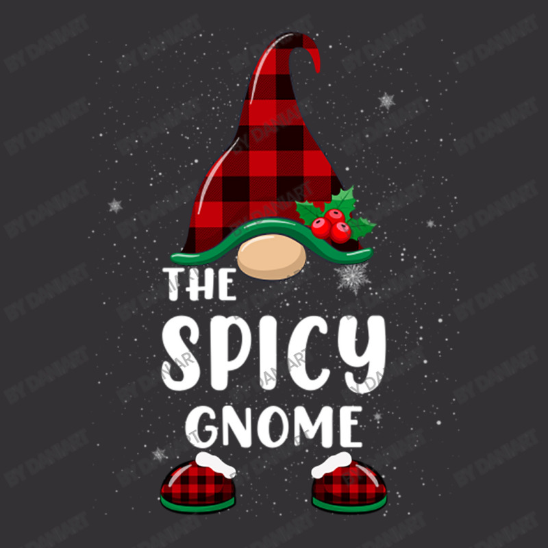 Spicy Gnome Buffalo Plaid Matching Family Christmas Pajama Vintage Hoodie | Artistshot