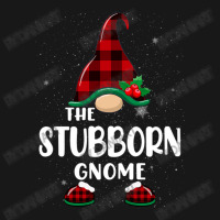 Stubborn Gnome Buffalo Plaid Matching Family Christmas Pajama Funny Gi Flannel Shirt | Artistshot