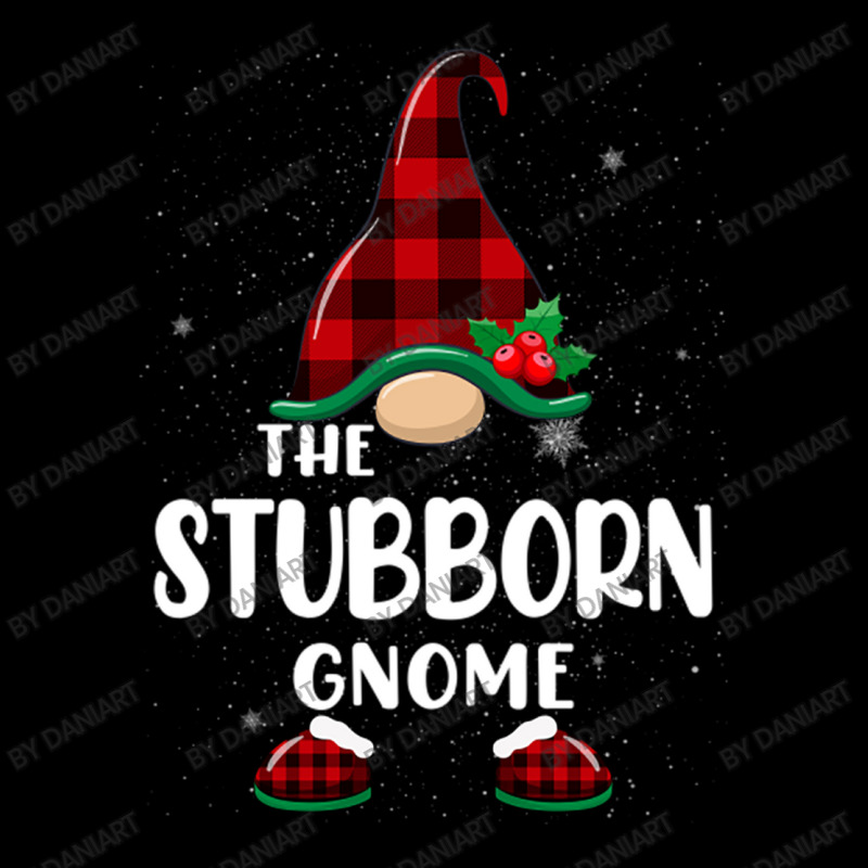 Stubborn Gnome Buffalo Plaid Matching Family Christmas Pajama Funny Gi Men's Long Sleeve Pajama Set | Artistshot