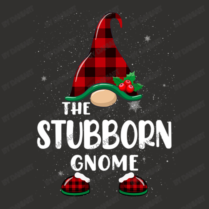 Stubborn Gnome Buffalo Plaid Matching Family Christmas Pajama Funny Gi Champion Hoodie | Artistshot