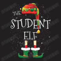 Student Elf Family Matching Christmas Group Funny Pajama Gift T-shirt | Artistshot