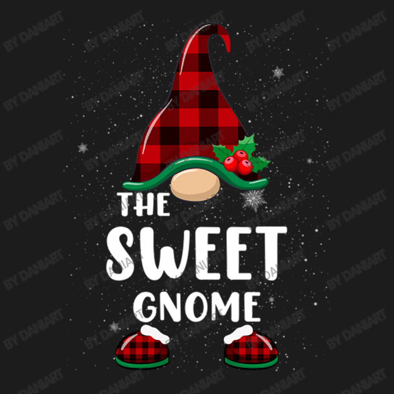 Sweet Gnome Buffalo Plaid Matching Family Christmas Pajama Funny Gift Hoodie & Jogger Set | Artistshot