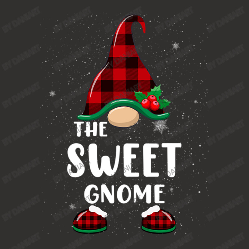 Sweet Gnome Buffalo Plaid Matching Family Christmas Pajama Funny Gift Champion Hoodie | Artistshot