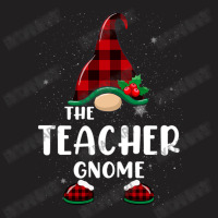 Teacher Gnome Buffalo Plaid Matching Family Christmas Pajama Funny Gif T-shirt | Artistshot