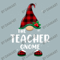 Teacher Gnome Buffalo Plaid Matching Family Christmas Pajama Funny Gif Unisex Sherpa-lined Denim Jacket | Artistshot