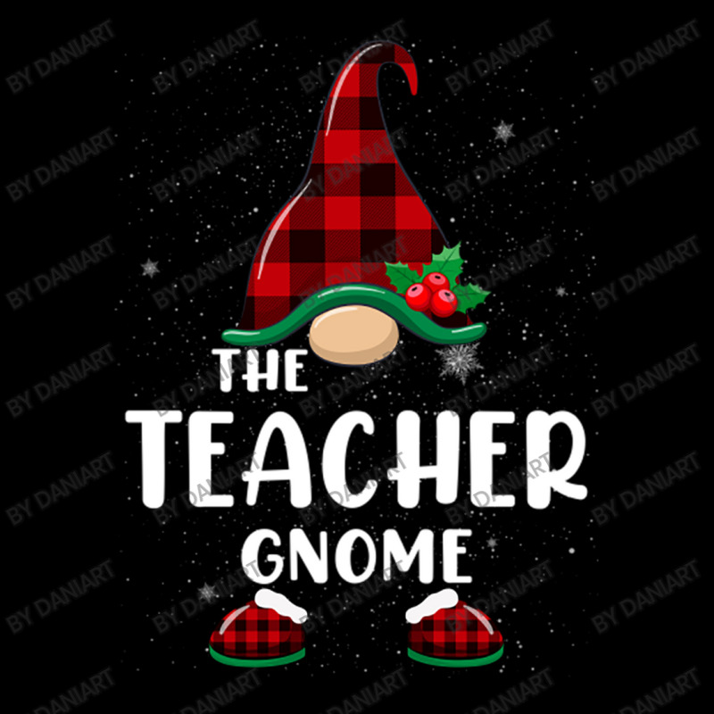 Teacher Gnome Buffalo Plaid Matching Family Christmas Pajama Funny Gif Zipper Hoodie | Artistshot