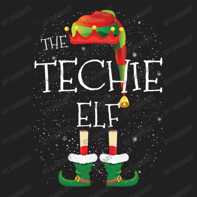 Techie Elf Family Matching Christmas Group Funny Pajama Gift T-shirt | Artistshot