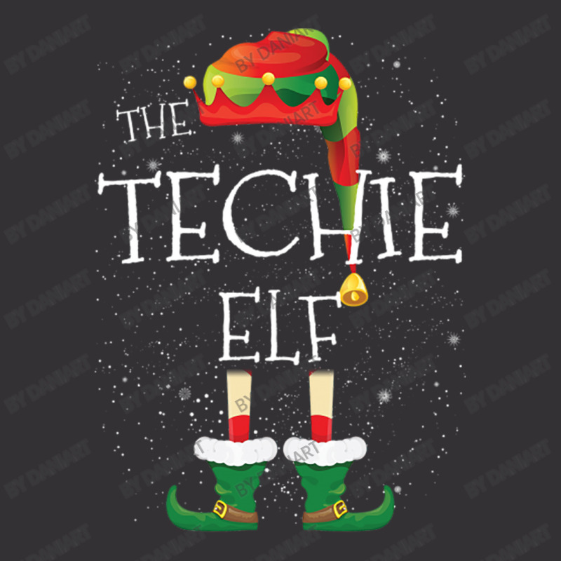 Techie Elf Family Matching Christmas Group Funny Pajama Gift Vintage Hoodie And Short Set | Artistshot