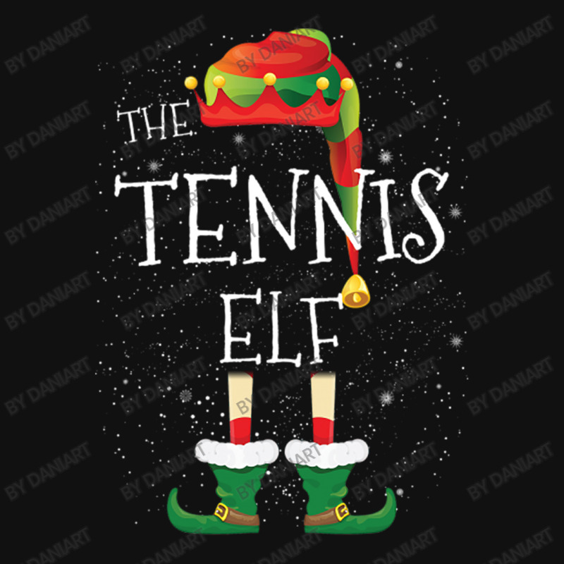 Tennis Elf Family Matching Christmas Group Funny Pajama Gift Graphic T-shirt | Artistshot