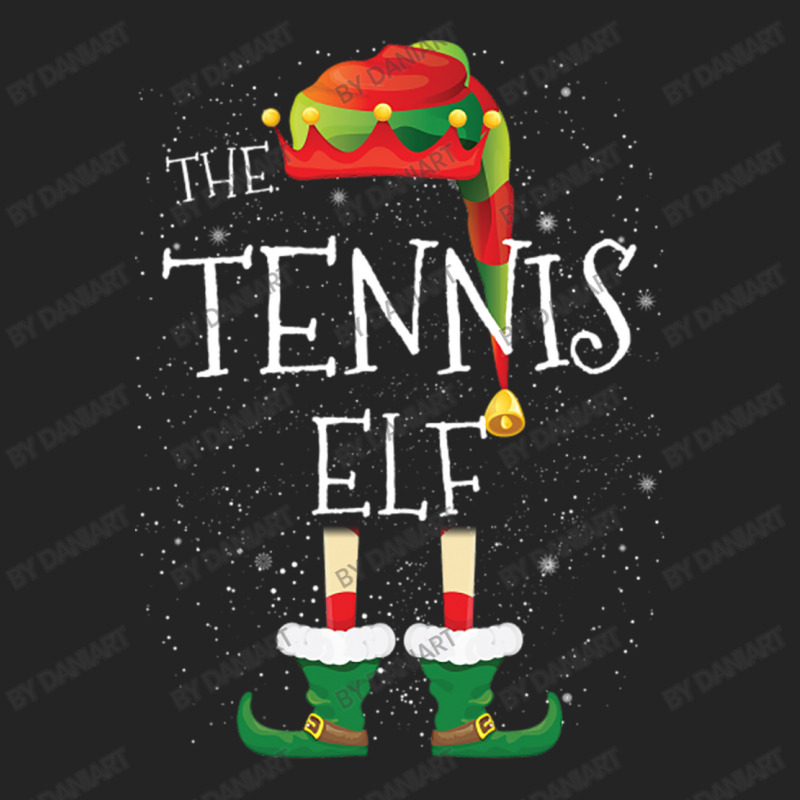 Tennis Elf Family Matching Christmas Group Funny Pajama Gift 3/4 Sleeve Shirt | Artistshot