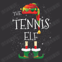 Tennis Elf Family Matching Christmas Group Funny Pajama Gift Vintage Hoodie | Artistshot