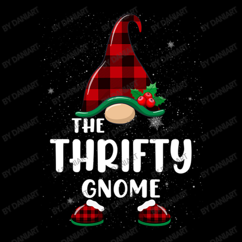 Thrifty Gnome Buffalo Plaid Matching Family Christmas Pajama Funny Gif V-neck Tee | Artistshot