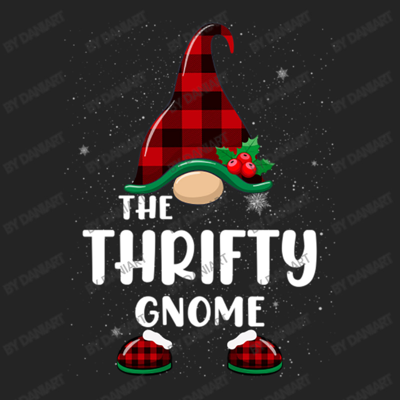 Thrifty Gnome Buffalo Plaid Matching Family Christmas Pajama Funny Gif 3/4 Sleeve Shirt | Artistshot