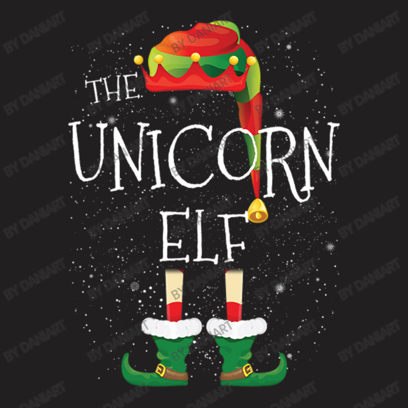 Unicorn Elf Family Matching Christmas Group Funny Gift T-shirt | Artistshot