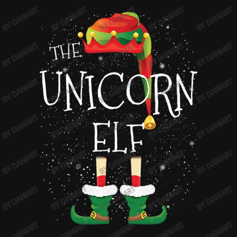 Unicorn Elf Family Matching Christmas Group Funny Gift Graphic T-shirt | Artistshot