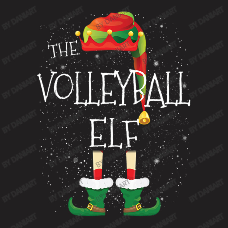 Volleyball Elf Family Matching Christmas Group Funny Gift T-shirt | Artistshot