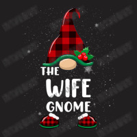 Wife Gnome Buffalo Plaid Matching Family Christmas Pajama Funny Gift T-shirt | Artistshot