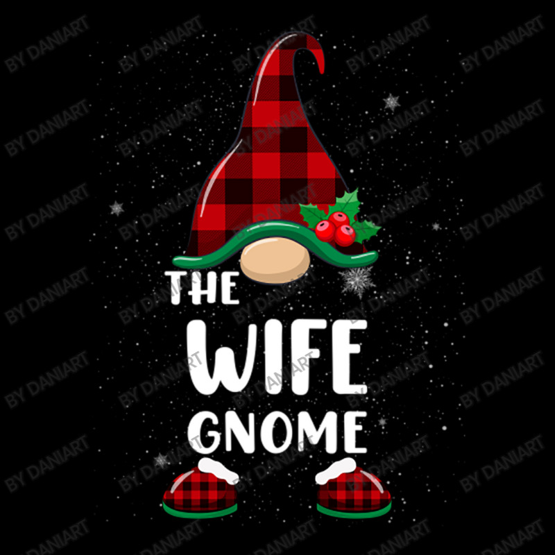 Wife Gnome Buffalo Plaid Matching Family Christmas Pajama Funny Gift Zipper Hoodie | Artistshot