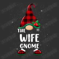 Wife Gnome Buffalo Plaid Matching Family Christmas Pajama Funny Gift Champion Hoodie | Artistshot