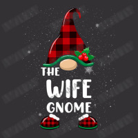 Wife Gnome Buffalo Plaid Matching Family Christmas Pajama Funny Gift Vintage Hoodie And Short Set | Artistshot