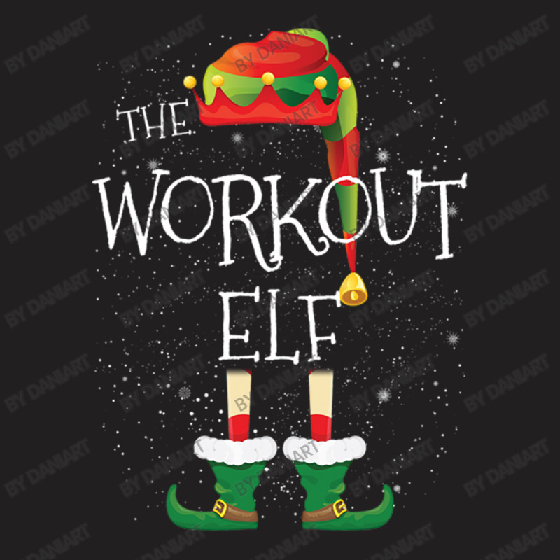 Workout Elf Family Matching Christmas Group Funny Pajama Gift T-shirt | Artistshot