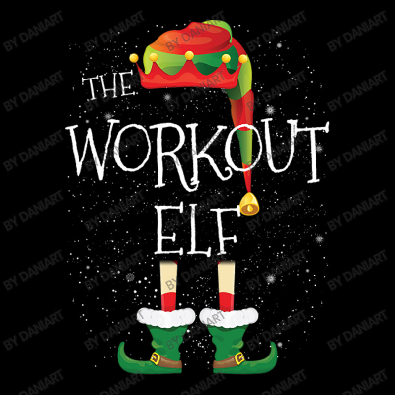 Workout Elf Family Matching Christmas Group Funny Pajama Gift Fleece Short | Artistshot