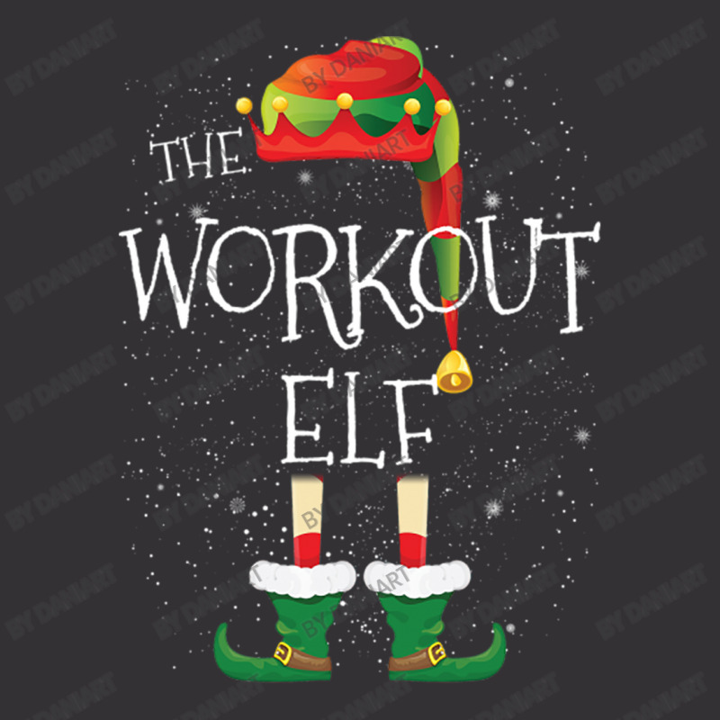 Workout Elf Family Matching Christmas Group Funny Pajama Gift Vintage Hoodie And Short Set | Artistshot