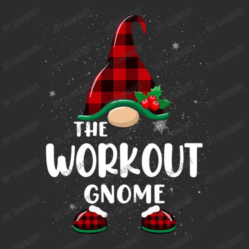 Workout Gnome Buffalo Plaid Matching Family Christmas Pajama Funny Gif Exclusive T-shirt | Artistshot