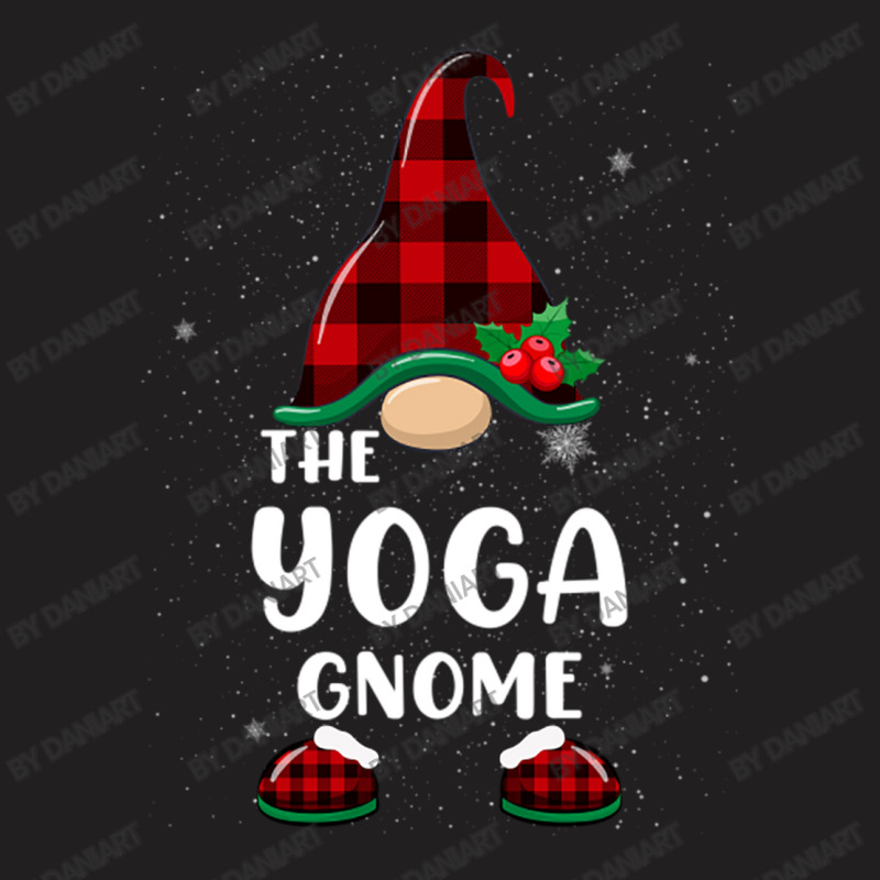 Yoga Gnome Buffalo Plaid Matching Family Christmas Pajama T-shirt | Artistshot