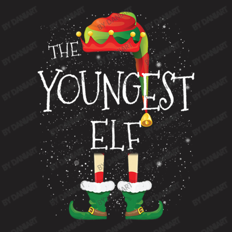 Youngest Elf Family Matching Christmas Group Funny Gift T-shirt | Artistshot