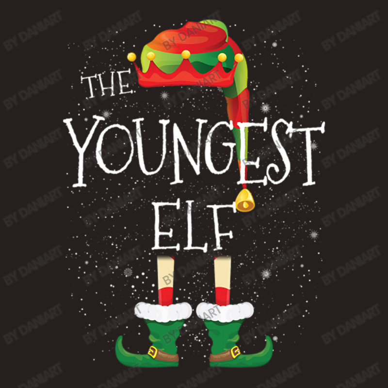 Youngest Elf Family Matching Christmas Group Funny Gift Tank Top | Artistshot