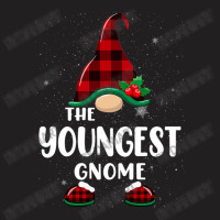 Youngest Gnome Buffalo Plaid Matching Family Christmas Pajama Funny Gi T-shirt | Artistshot