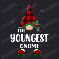 Youngest Gnome Buffalo Plaid Matching Family Christmas Pajama Funny Gi Unisex Sherpa-lined Denim Jacket | Artistshot