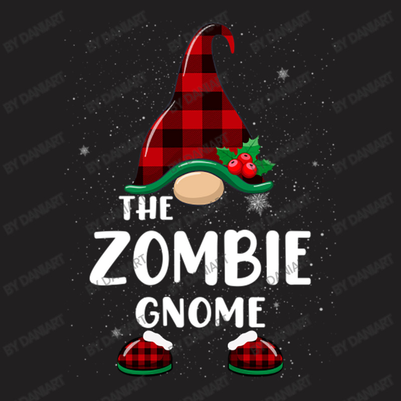 Zombie Gnome Buffalo Plaid Matching Family Christmas Pajama Funny Gift T-shirt | Artistshot