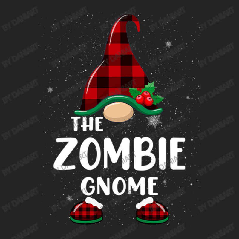 Zombie Gnome Buffalo Plaid Matching Family Christmas Pajama Funny Gift 3/4 Sleeve Shirt | Artistshot