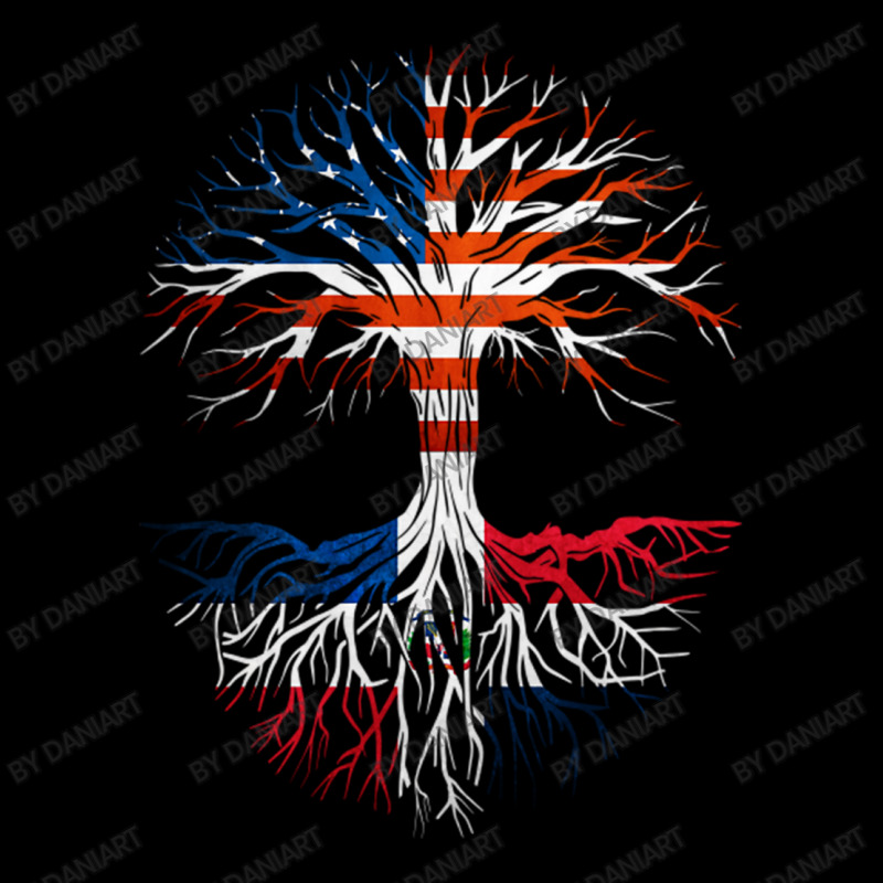 American Grown Dominican Roots Tree Dominican Republic Flag Usa Flag Adjustable Cap by DaniArt | Artistshot