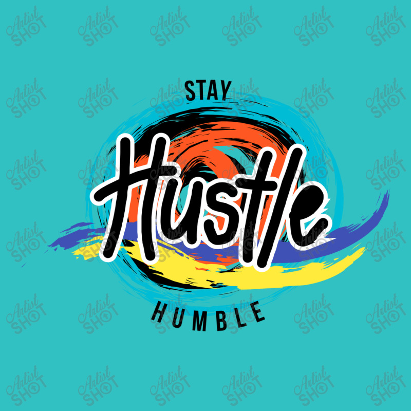 Stay Hustle Humble Circle Ladies Fitted T-Shirt by WawanRidwan | Artistshot