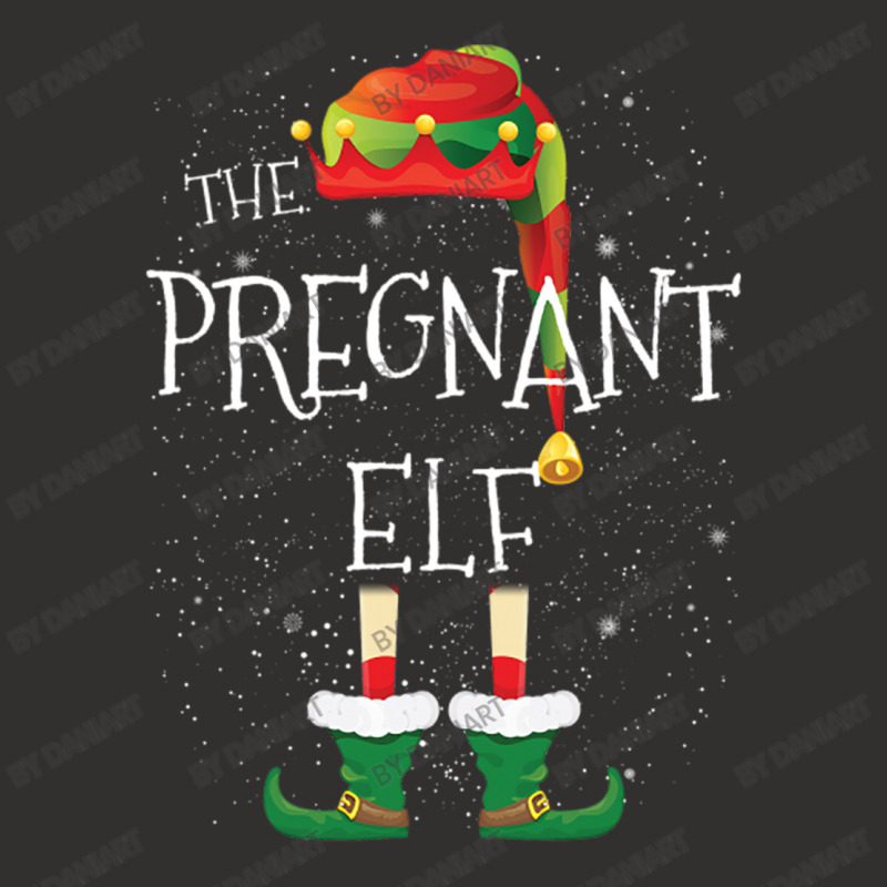 Pregnant Elf Family Matching Christmas Group Funny Pajama Gift Champion Hoodie | Artistshot