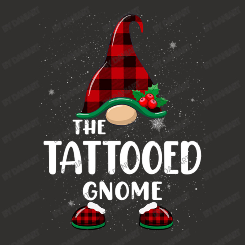 Tattooed Gnome Buffalo Plaid Matching Family Christmas Pajama Funny Gi Champion Hoodie | Artistshot