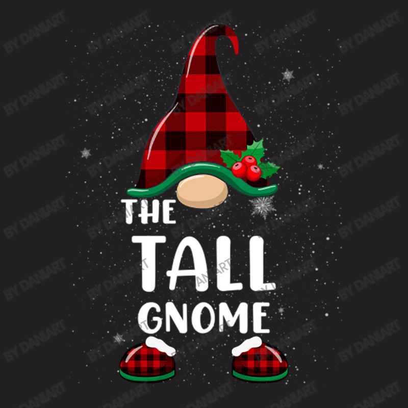 Tall Gnome Buffalo Plaid Matching Family Christmas Pajama T-shirt | Artistshot