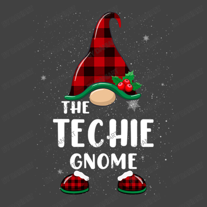 Techie Gnome Buffalo Plaid Matching Family Christmas Pajama Funny Gift Vintage T-shirt | Artistshot