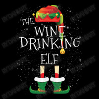 Wine Drinking Elf Family Matching Christmas Group Funny Gift Men's 3/4 Sleeve Pajama Set | Artistshot