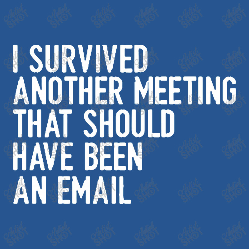 I Survived Another Meeting That Should Have Been An Email Ladies Fitted T-Shirt by Manasinu | Artistshot